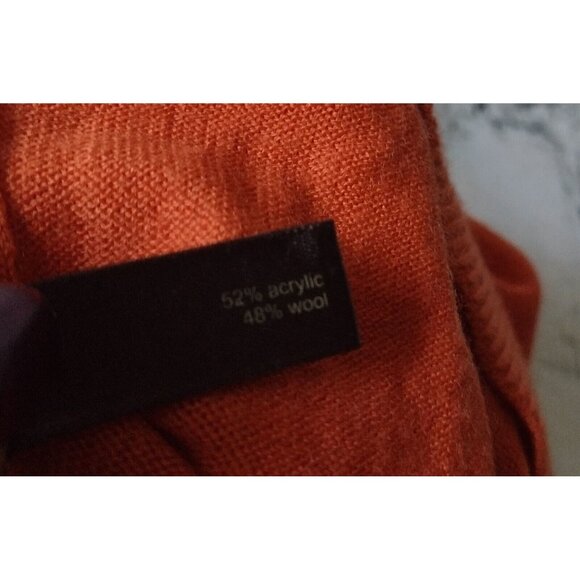The Limited Wool Blend Lightweight Sweater Size M Pumpkin Classic Fall - Picture 7 of 8